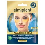 Maschera occhi in idrogel con acido ialuronico e proteine ​​dorate Hyaluronic Gold, 5,5 g, Elmiplant