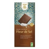 Cioccolato Fleur de Sel Bio con latte e sale, 100 g, Gepa