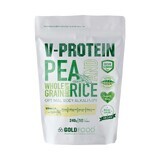 Polvere di proteine ​​vegetali alla vaniglia V-Protein, 240 g, Gold Nutrition