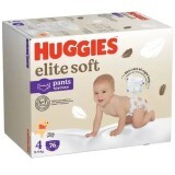 Pantaloni per pannolini Elite Soft, n. 4, 9-14 kg, 76 pezzi, Huggies