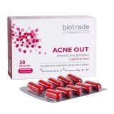 Integratore alimentare per pelli grasse con tendenza acneica Acne Out, 30 capsule, Biotrade