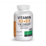 Vitamina K2 90 mcg + Vitamina D3 5000 UI, 60 capsule, Bronson Laboratories