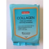 Salviette detergenti antietà con collagene e vitamina E, 30 pz, Purederm