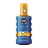 Spray per la protezione solare SPF 30 Protect & Dry Touch, 200 ml, Nivea Sun