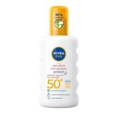 Spray per la protezione solare SPF 50+ Allergy Sensitive Protect, 200 ml, Nivea Sun