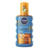 Olio spray per la protezione solare SPF 30 Protect & Bronze, 200 ml, Nivea Sun