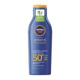 Lozione idratante con SPF50+ Protect & Moisture, 200 ml, Nivea Sun
