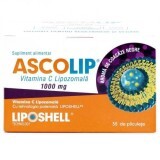 Vitamina C liposomiale al gusto di ribes, 1000 mg, 30 buste, Liposhell