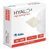 Medicazione Hyalo4 con fibre ad alto potere gelificante, 10x10 cm, 10 pezzi, Fidia Farmaceutici