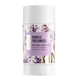 Deodorante stick naturale senza alluminio, con lavanda e bergamotto, Purple Freshness, 50 ml, Biobaza