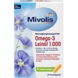 Mivolis Omega-3 olio di semi di lino 1000 capsule, 30 pz