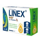 Linex Baby con vitamina D3 gocce orali, 8 ml, Sandoz