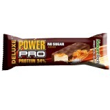 Barretta energizzante senza zucchero con il 34% di proteine ​​e caramello salato Power Pro, 80 g, Nature Tech