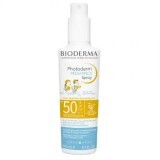 Crema solare spray per bambini Pediatria, SPF 50+, 200 ml, Bioderma