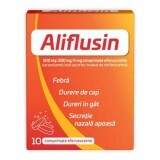 Aliflusin, 500 mg/200 mg/4 mg, 10 compresse effervescenti, Natur Produkt Pharma
