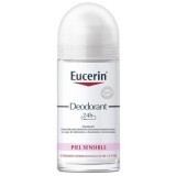Deodorante roll-on con protezione 24h, 50 ml, Eucerin