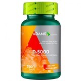 Softgel di vitamina D-5000, 120 capsule, Adams Vision