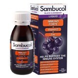 Sciroppo con sambuco nero, vitamina C e zinco Immuno Forte, 120 ml, Sambucol