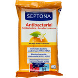 Salviettine umidificate antibatteriche Septona ai fiori d'arancio, 15 pz