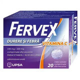 Fervex Dolore e Febbre Vitamina C, 330 mg/ 200 mg, 20 compresse effervescenti, Upsa