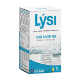Olio di fegato di merluzzo Omega 3 con vitamina D e A, 80 capsule, Lysi
