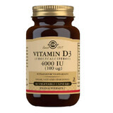 Vitamina D3 4000 UI, 60 capsule, Solgar
