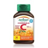Vitamina C 500 mg al gusto di arancia, 30 compresse, Jamieson