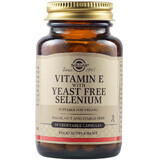 Vitamina E con selenio senza lievito, 50 capsule, Solgar