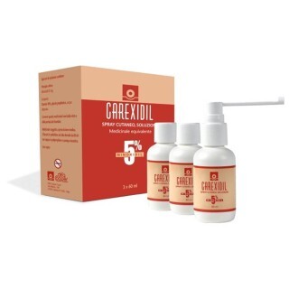 Carexidil Minoxidil 2% Soluzione Cutanea Spray Difa Cooper 3x60ml