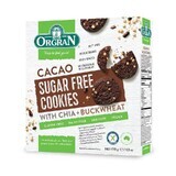 Biscotti senza zucchero con cacao, chia e grano saraceno, 130 g, Orgran