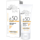 Crema Viso SPF 50 Colorazione Dorato Derma+ Sun, Gerovital H3 Derma+ Sun, 50 ml, Farmec