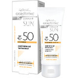 Crema Viso Gerovital H3 Derma+ Sun, SPF 50, Colorazione Naturale, 50 ml, Farmec