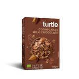 Eco corn flakes ricoperti di cioccolato al latte, 250 grammi, Turtle SPRL