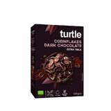 Eco corn flakes ricoperti di cioccolato fondente, 250 grammi, Turtle SPRL