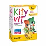 KityVIT Vitamina D3, gusto ananas, 40 compresse masticabili, PharmA-Z