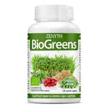BioGreens SuperFood Organic con germogli, alghe e germogli, 120 capsule, Zenyth