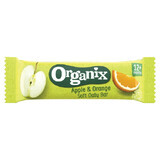 Barretta di avena integrale biologica con mele e arance, +12 mesi, 30 g, Organix