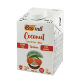 Bevanda al latte di cocco naturale non zuccherata biologica, 500 ml, Ecomil