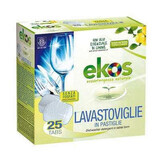 Detersivo ecologico per lavastoviglie Ekos, 25 pastiglie, Pierpaoli