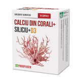 Calcio di Coralli + Silicio + D3, 30 capsule, Parapharm