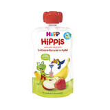 Purea di mele, fragole e banane HiPPiS, +12 mesi, 100 g, Hipp