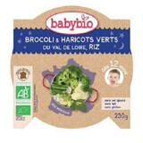 Passata Menu Bio di broccoli, fagiolini e riso, +12 mesi, 230 g, BabyBio