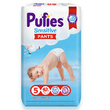 Pantaloni per pannolini Sensitive Junior n. 5, 12-17 Kg, 42 pezzi, Bignè