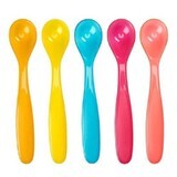 Set di 5 cucchiai flessibili multicolore, Badabulle
