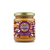 Burro di arachidi croccante con sale biologico, 250 gr, Biona
