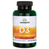 Vitamina D3 5000IU, 250 capsule, Swanson