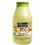 Gel doccia idratante Crema all'ananas e cocco, 250 ml, Cottage