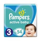 Pannolini Pampers Active Baby 3, 6-10 kg 54 pezzi