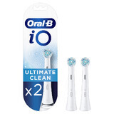 Ricambi spazzolino Electria iO Ultimate Clean, Bianco, 2 pezzi, Oral-B