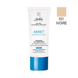 BioNike Aknet - Comfort Cover Fondotinta Anti-Imperfezioni N. 101 Ivoire, 30ml
